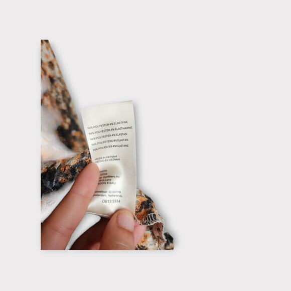 Free People Womens Out For The Night Snake Print Blouse M Semi-Sheer Boho - Picture 5 of 8